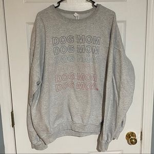 Dog Mom Ash Crewneck Sweatshirt